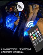 Resim Eraks Car Accesorıes Kumandalı Araç Içi Ayak Altı Sese Duyarlı 
