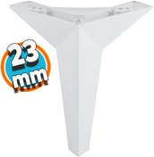 Resim Mobilya Kanepe Sehpa Tv Ünitesi Koltuk Ayağı 23 Cm Beyaz Baza Ayak 