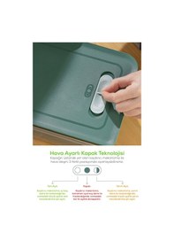 Resim Vienev 8'li Hava Kanallı Ayarlanabilir Sebze Ve Meyve Saklama Kabı 4x 1,15 Lt 2x 2,35-5 Lt Turuncu Turuncu 