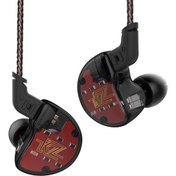 Resim Kulak İçi Monitör Kulaklıkları, KZ ZS10 Beş Sürücü Yüksek Çözünürlüklü Kulaklıklar/Çıkarılabilir Kablolu Kulaklıklar (Mikrofonlu Siyah) 