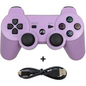 Resim Ps3 Konol Joystick İçin Kablosuz Denetleyici Bluetooth Playstation 3 Joypad Purple 