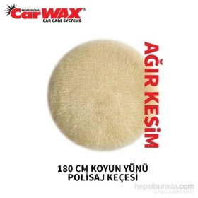 Resim Carwax Koyun Yünü Polisaj Keçesi Sarı 180 Mm 