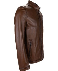 Resim Tamer Tanca Erkek Hakiki Deri Kestane Deri Mont 797 2013 Erk Derı Ceket Y25 Antık Derı Antik Kahverengi 
