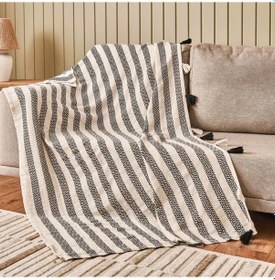 Resim Soft Hill Koltuk Örtüsü - Siyah - 115x200 Cm Çok Renkli 