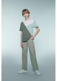 Resim DeFacto Erkek Çocuk Loose Fit Standart Paça Gofre Dokulu Pantolon D7794A825SPGN497 