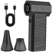 Resim Meridiangoods Dıywork Turbo Jet 4 Kademeli 130.000 Rpm Kablosuz Şarjlı Toz Üfleme Makinesi Siyah 
