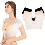 Resim Mesh nefes alabilen ter emici yelek, koltuk altı ter emici ped, esnek düşük kesim figür vurgulayan iç çamaşırı, geliştirilmiş deodorantlı elastik nefes alabilir koltuk altı ter emici pedli antiperspiran 