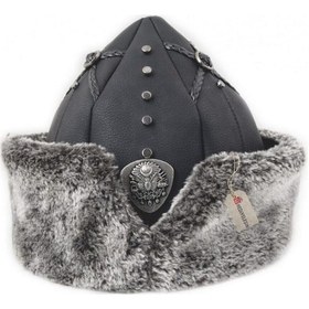 Resim Börk, Kalpak, Geleneksel Kayı Alp Şapkası, Siyah - 2002 Diğer 