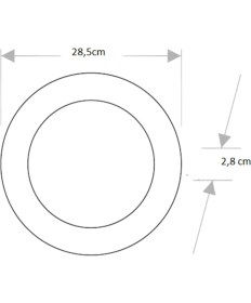 Resim Cata CT-5273 30W/6400K Alm. S.ü LED Armatür Yuv. (BEYAZ-10ADET)CATA 