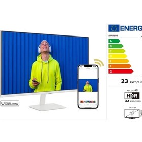 Resim Samsung M5 27" Wi-fi Bağlantı 60hz 4ms 1920 X 1080 Fhd Smart Slim Monitör Tv 