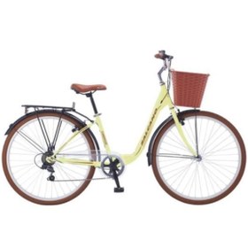 Resim Salcano Cambridge 700 28 Jant 21 Vites Şehir Bisikleti Krem Kahverengi 