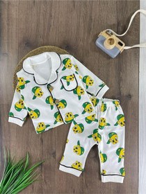 Resim Tweety Baskılı Kruvaze Yaka Pijama Takımı 4bb2 Beyaz 