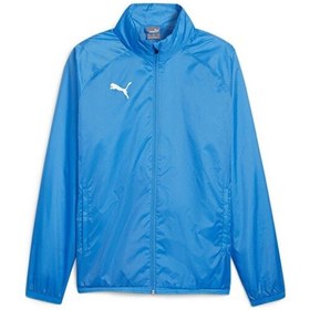 Resim Puma Teamgoal All Weather Jkt Erkek Futbol Antrenman Yağmurluk 65903802 Mavi Mavi 