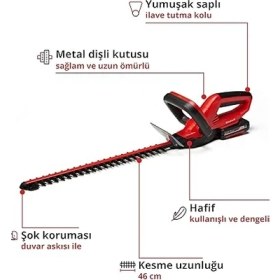 Resim Ge-Ch 1846 Li Kit (1x2,0 Ah), Akülü Çit Budama 