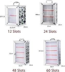 Resim 60 Yuvalı Cep Telefonu Soyunma Kutusu - Okul ve Şirket için Alüminyum Alaşımlı Cep Telefonu Depolama Güvenli Kilitleme Tasarımı Gümüş - Öğrenciler ve Çalışanlar için İdeal 