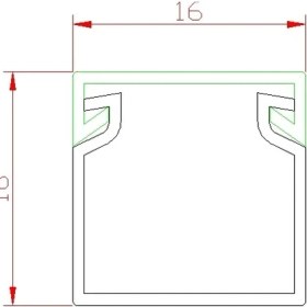Resim Kablo Kanalı 16x16 