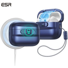 Resim Apple AirPods Uyumlu Pro 3 2025 Pulse Flicklock Manyetik Kılıf Lacivert 