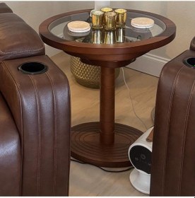 Resim Sedef Yan Sehpa Ceviz Ceviz 