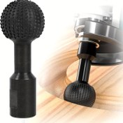 Resim 1 adet Yüksek Kaliteli Çelik Küre Döner Freze, 5/8" - 11 Diş, 4.5" & 5" Açı Öğütücülerle Uyumlu - Ahşap Oyma, Taşlama, Parlatma & Kazıma için İdeal, Siyah, Açı Öğütücü Aksesuarları 