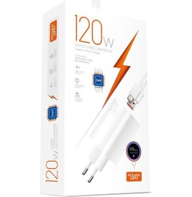 Resim Powerway M120S 120 W Type-c Şarj Adaptörü Ve Kablo Seti 