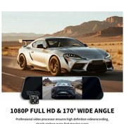 Resim Dream011 6.0" Dokunmatik Ekran 1080p Hd Araç Kamerası, Çift Lens, Gece Görüşü, 170 Geniş Açı 