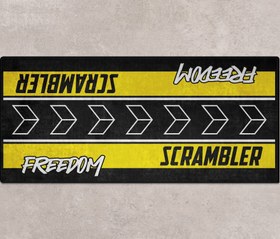 Resim SCRAMBLER FREEDOM İçin Tasarlanmış Motosiklet Matı - MM7246 - Kişiye Özel / 260cm x 120cm 