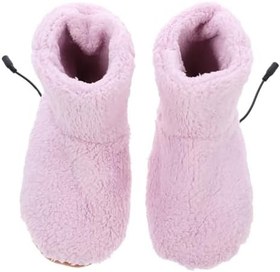 Resim LALAFINA 1çift Usb Şarjlı Isıtmalı Ayakkabılar Kadın Ve Erkekler İçin Peluş Konfor Sıcak Tutuş Yıkanabilir Tasarım Soğuk Havalarda Ayaklarınızı Isıtan Pratik Çözüm 