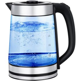 Resim housein Cam Kettle Su Isıtıcı ve Mama Suyu Hazırlama Işıklı 1850 w 