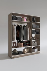 Resim Kenzlife Giysi Dolabı Dursun 180*150*40 Crd Gardırop 