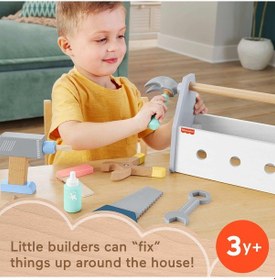 Resim Fisher-price Ahşap Tamir Kutusu Seti Okul Öncesi Çağdaki Çocuklar 