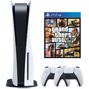 Resim Sony Playstation 5 Standart Edition 825 Gb 2. Dualsense Gta 5 (EURASİA GARANTİLİ) 