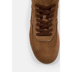 Resim Nilufarr Mina Taba Süet Hakiki Deri Kadın Sneaker 