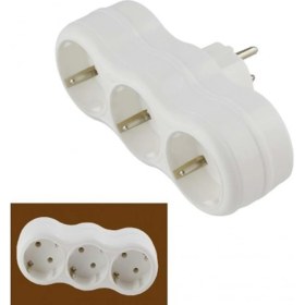 Resim Asel 3'lü Priz Düz Golyat ASL-509 