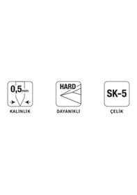 Resim Vıp-tec Vt875003-1 18mm Testere Tip Maket Bıçağı Yedeği Yerli Üretim 10 Adet 