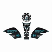 Resim CF MOTO NK 250 Turkuaz Tank Pad Sticker Seti 