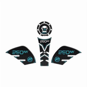 Resim CF MOTO NK 250 Turkuaz Tank Pad Sticker Seti 
