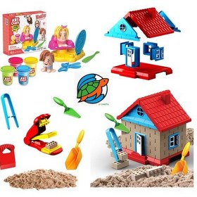 Resim Kuaför Oyun Hamur Seti + Muhteşem Kum Ev 750 Gr 