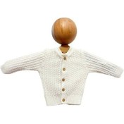Resim Erkek Bebek Triko Düğmeli Hırka-15451 Krem 