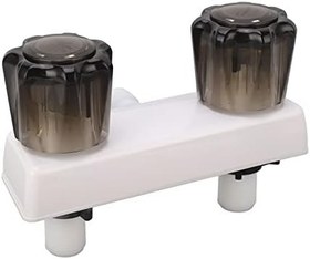 Resim Greensen RV Banyo Duş Bataryası, 2 Düğmeli Kontrol, 90 Derece Dönüş Ev Duş Bataryası, Eğlence Aracı Için RV Duş Vanası Yönlendirici, Seyahat Römorku (WHITE) 