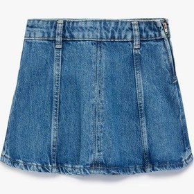 Resim Koton Pamuklu A Kesim Denim Etek Orta İndigo 6skg70007ad İndigo 