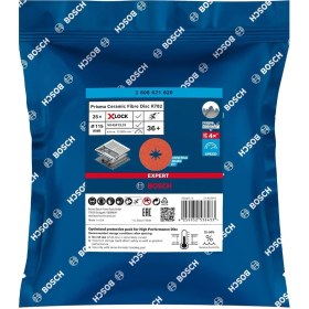 Resim Bosch Expert X-Lock - 115 mm 36 Kum Metal ve Inox İçin Prisma Teknoloji Fiber Zımpara Diski 