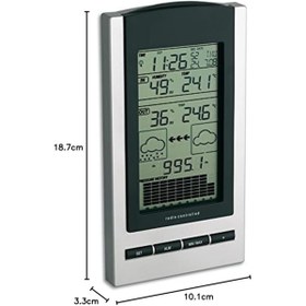 Resim Sevgift TFA 35.1083 ´Gaia´ Dijital Barometre, Termometre ve Higrometre (Alman) 