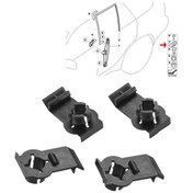Resim Lasonstiges 4 Adet Oto Araba Cam Ayarlayıcı Tutma Onarım Klip Braketi Ön Sol Sağ 51338254781 Bmw E53 X5 2000 2001 2002-2006 