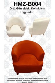 Resim Akbal Home İtalyan Nubuk HMZ-B004 Kalıp Berjer Koltuk Örtüsü 