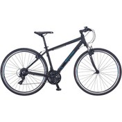 Resim Salcano City Life 24s V 28 Jant Full Shimano 24 Vites - 18" Şehir Ve Gezi Bisikleti Siyah Mavi 