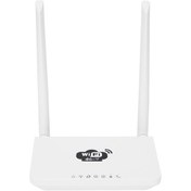 Resim Springsun 4g Lte Wifi Yönlendirici 300mbps Yüksek Hızlı Kablosuz Yönlendirici Sım Kart Yuvası 2 Harici Anten Beyaz 