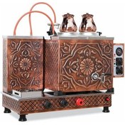 Resim Bakır 2 Demlikli 30 L Çay Kazanı 