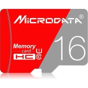 Resim Microdata 16GB Yüksek Hızlı U1 Kırmızı ve Beyaz Tf (Mikro Sd) Hafıza Kartı (Yurt Dışından) 