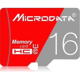 Resim Microdata 16GB CLASS10 Kırmızı ve Gri Tf (Mikro Sd) Hafıza Kartı (Yurt Dışından) 