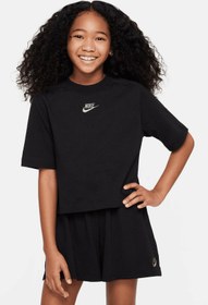 Resim Nike Sportswear Siyah Kız Çocuk Kısa Kol T-Shirt 